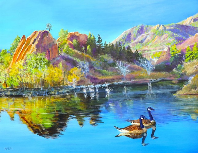 Red Rock Open Space 16x20 $1450 at Hunter Wolff Gallery
